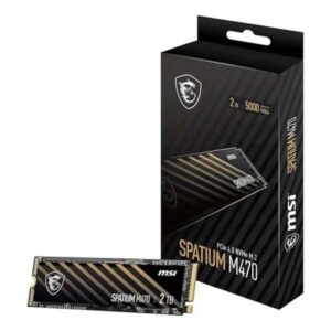 MSI SPATIUM M470 PRO 2TB PCIe 4.0 NVMe M.2 SSD – Ultra-Fast Performance Solid State Drive for Gaming & Content Creation