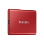 Samsung T7 500GB Up to 1,050MB/s USB 3.2 Gen 2 (10Gbps, Type-C) External Solid State Drive (Portable SSD) Red (MU-PC500R)