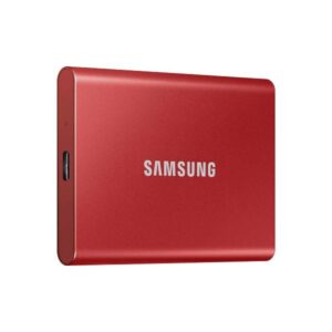 Samsung T7 2TB Up to 1,050MB/s USB 3.2 Gen 2 (10Gbps, Type-C) External Solid State Drive (Portable SSD) Red (MU-PC2T0R)