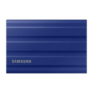 Samsung T7 Shield 1TB, Portable SSD, up-to 1050MB/s, USB 3.2 Gen2, Rugged, IP65 Water & Dust Resistant, for Photographers, Content Creators and Gaming, External Solid State Drive (MU-PE1T0R/WW), Blue