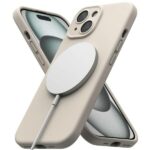 Ringke iPhone 15 Back Cover Case | Silicone Magnetic - Stone