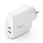 Belkin BoostCharge Wall Charger Adapter With 40W Charging Speed, White
