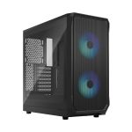 Fractal Design Focus 2 Mesh RGB TG Clear Tint (ATX) Mid Tower Cabinet, Black - (FD-C-FOC2A-03)