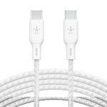 Belkin BoostCharge Android Certified Braided 100W USB-C to USB-C Cable 2 Meter Fast Charging