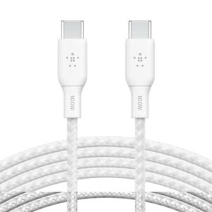 Belkin BoostCharge Android Certified Braided 100W USB-C to USB-C Cable 2 Meter Fast Charging