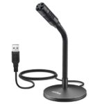 Fifine K050 Mini Gooseneck USB Microphone, Black