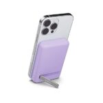 Belkin BoostCharge 5000 mAh MagSafe Wireless Power Bank With 7.5W Charging Speed, Purple