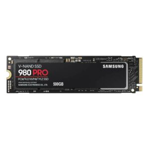 Samsung 980 Pro 500GB M.2 NVMe Gen4 Internal SSD, Black