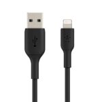 Belkin Apple Certified PVC USB-A to Lightning Cable Charge and Sync Type A Cable 2 Meter, Tough and Durable, Black