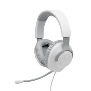 JBL Quantum 100 Wired Over Ear Gaming Headset, White