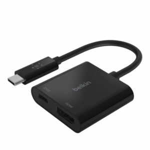 Belkin Active USB-C to HDMI + Charge Adapter 60W Supports 4K UHD