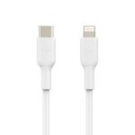 Belkin BoostCharge Apple Certified PVC USB-C to Lightning Cable Fast Charging Type C Cable 1 Meter, Tough and Durable, White