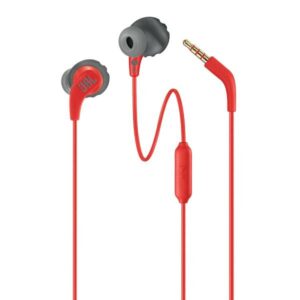 JBL Endurance Run 2 Wired in Ear Earphones with Mic, Red