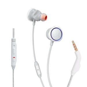 JBL Quantum 50 Wired in Ear Earphones with Mic, White