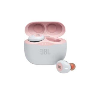 JBL Tune 125 TWS True Wireless in-Ear Headphones Pure Bass Sound, 32H Battery, Bluetooth, Fast Pair, Comfortable, Wireless Calls, Music, Native Voice Assistant, Android and iOS Compatible (Pink)