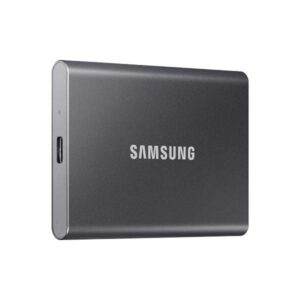 Samsung T7 Portable SSD 2TB Up to 1,050MB/s USB 3.2 Gen 2 (10Gbps, Type-C) External Solid State Drive (Portable SSD) Grey (MU-PC2T0T)