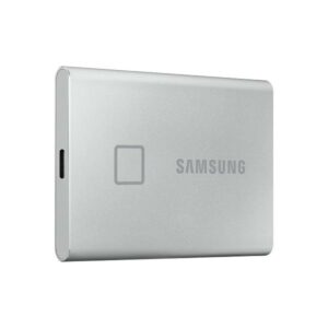 SAMSUNG T7 Touch 1 TB USB 3.2 Solid‚ State‚ Drive (Fingerprint Security, MU-PC1T0S/WW, Silver)