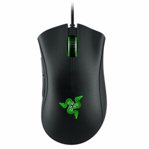 Razer DeathAdder Essential - White Essential Gaming Mouse with 6,400 DPI optical sensor, Black