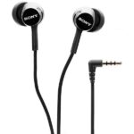 Sony MDR-EX155AP Wired in Ear Headphone with Mic – Black