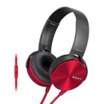 Sony MDR-XB450AP Wired Extra Bass On-Ear Headphones – Red