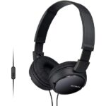 Sony MDR-ZX110AP On-Ear Stereo Headphones with Mic – Black