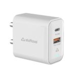 Stuffcool Flow 30 Type C Power Delivery + USB A 30 W Adapter, White - (STFCL-FLOW-30)