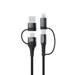 Stuffcool Quad 4-in-1 Lightning To Type C, Type C to C, Type C, Lightning Cable - (STFCL-QUAD)