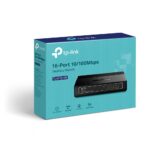 Tp-Link TL-SF1016D 16 Port 10/100Mbps Fast Ethernet Switch | Desktop or Wall-Mounting | Plastic Case Ethernet Splitter | Unshielded Network Switch | Plug and Play | Fanless Quiet | Unmanaged