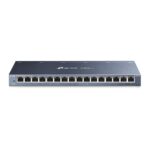 Tp-Link TL-SG116 16 Port Gigabit Ethernet Network Switch, Desktop/ Wall-Mount, Fanless, Sturdy Metal w/ Shielded Ports, Traffic Optimization, Unmanaged, Black - Image 2