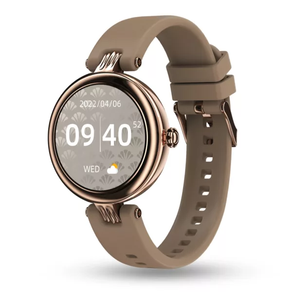 Pebble Venus Tan Gold Smartwatch