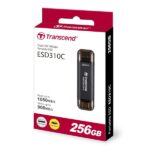 Transcend 256GB ESD310 USB 3.2 Gen 2 Portable SSD (Black) – (TS256GESD310C) Transcend 256GB ESD310 USB 3.2 Gen 2 Portable SSD (Black) – (TS256GESD310C)