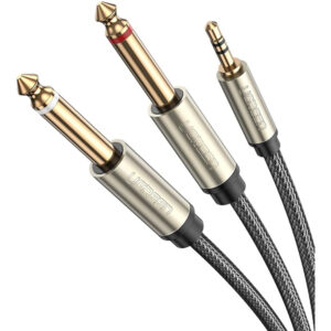 Ugreen AV126 3.5Mm Trs To Dual 6.35Mm Ts Audio Cable 3M