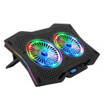 Live Tech Air RGB Cooling Pad Full Bright RGB LED Lights Laptop Cooling Pad