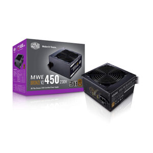 Cooler Master MWE 450 Bronze V2 Power Supply - Non-Modular | 80 Plus Bronze Certified | 120mm HDB Fan | DC-to-DC Circuit Design | ATX 2.52 Version | 450 Watt