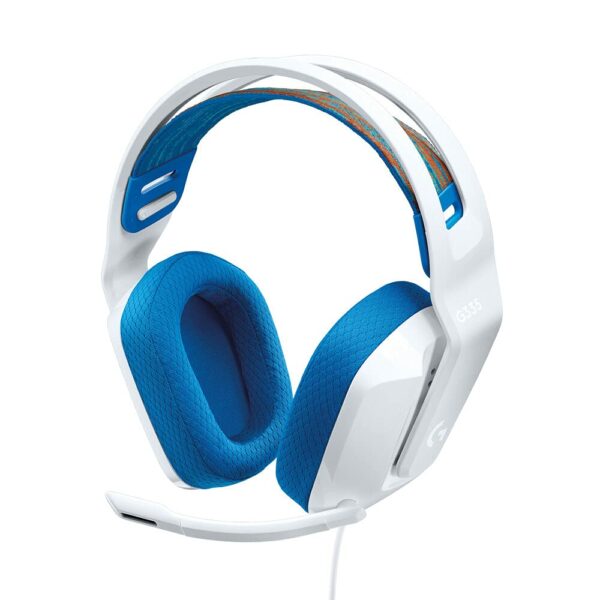 Logitech G335 Lightweight Gaming Wired Over Ear Headphone (White)