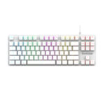 Cosmic Byte CB-GK-37 Firefly Per-Key RGB TKL Mechanical Keyboard with Swappable Outemu Red Switch, Macros, Software (White)