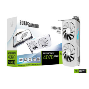 ZOTAC Gaming GeForce RTX 4070 Super Twin Edge OC White Edition 12GB GDDR6X Graphic Card