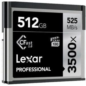 Lexar 512GB Professional 3500x CFast 2.0 Memory Card