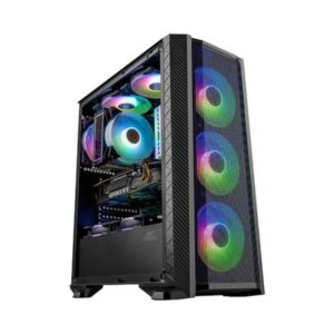 Ant Esports ICE-311MT Auto RGB (ATX) Mid Tower Gaming Cabinet (Black)