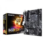 Gigabyte B450M S2H M-ATX AMD Motherboard, Black – (B450M-S2H)