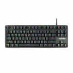 Cosmic Byte CB-GK-18 Firefly Per-Key RGB TKL Mechanical Keyboard with Swappable Outemu Red Switch, Macros, Software (Black)