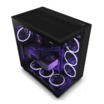 NZXT H9 Flow Dual Chamber Cabinet – Black – (CM-H91FB-01)
