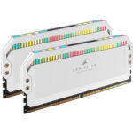 Corsair DOMINATOR PLATINUM RGB 32GB (2x16GB) DDR5 DRAM 5600MHz C36 Memory Kit (White)