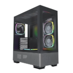 Montech Sky Two ARGB (ATX) Mid Tower Cabinet (Black) - (SKY-TWO-BLACK)