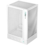 DeepCool CH170 Digital Vertical Mini-ITX Case, White - (R-CH170-WHNPI0D-G-1)