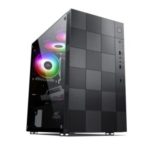 Ant Esports Elite 1000 TG (M-ATX) Mini Tower Cabinet (Black)