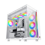 Xigmatek Aqua Ultra Air Arctic ARGB (E-ATX) Mid Tower Cabinet (White)