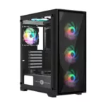 Circle Furious 240 Mesh ARGB (ATX) Mid Tower Gaming Cabinet (Black)