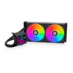Lian Li Galahad II LCD ARGB 280mm CPU Liquid Cooler (Black) – (G89.GA2ALCD28B.IN)