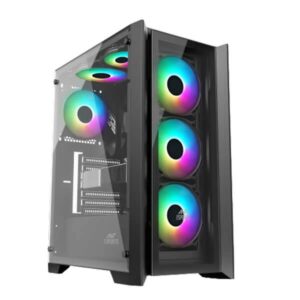 Ant Esports ICE-170TG (ATX) Mid Tower Gaming Cabinet (Black)binet (Black)